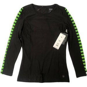 Vogo Athletica Womens Long Sleeve Top Small Black
